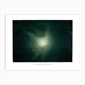 Star Clusters In Hurcules, Vintage Astrology Art Print