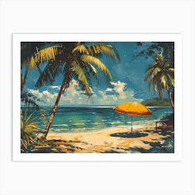 Beach Scene Art Print