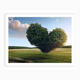 Heart Shaped Tree Art Print