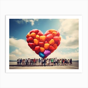 Heart Balloons Art Print