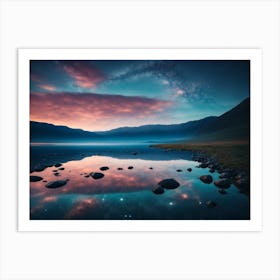 Sunrise In The Mountains Art Print