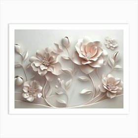 Paper Flowers 94 Art Print