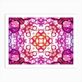 Abstraction A Delicate Watercolor Flower 1 Art Print