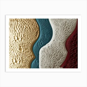 Stunning 3d Designs Featuring Unique Textured Patterns 1 Art Print