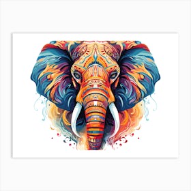 Elephant Painting 6 Art Print