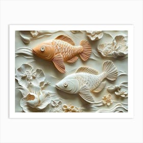 Chinese Koi Fish 2 Art Print