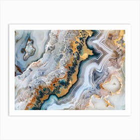 Abstract Agate Painting Art Print