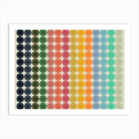 Bold Colorful Circles Art Print