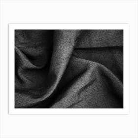 Black And White Fabric Art Print