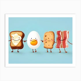 Happy Breakfast Art Print