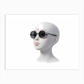 Round Sunglasses Poster