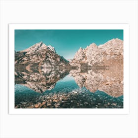 Dreaming Of The Tetons - Mountain Lake Art Print