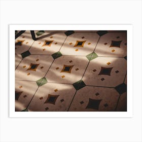 Tiled Floor Old Moment Art Print