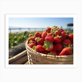 Basket Of Strawberries 11 Art Print