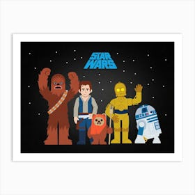 Star Wars Characters 3 Art Print