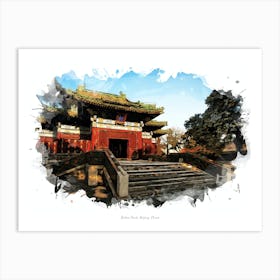 Beihai Park, Beijing, China Art Print