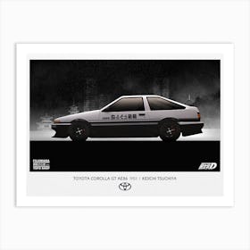 Toyota Corolla Gt Ae86 Art Print