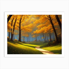 Path In The Woods 11 Art Print