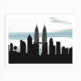 Kuala Lumpur Skyline Art Print