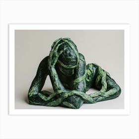 Green Woman Art Print