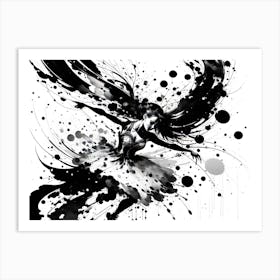 Black And White Dancer 1 Art Print