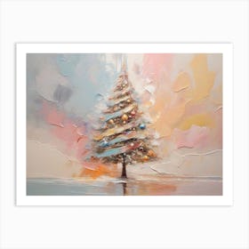 Abstract Christmas Tree 5 Art Print