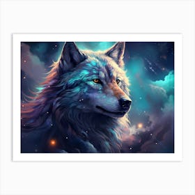 Wolf In The Sky Art Print