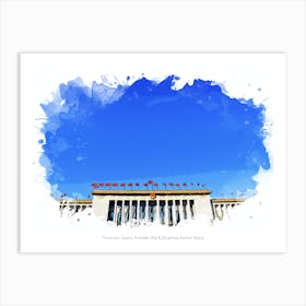 Tian Anmen Square, Forbidden City & Dongcheng Central, Beijing Art Print