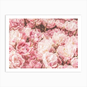 Pink Flower Bush Art Print