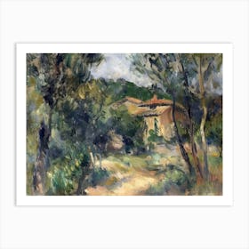 Countryside Reverie Painting Inspired By Paul Cezanne Art Print