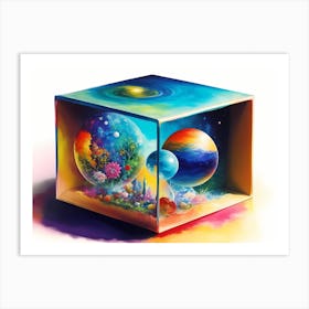 Tiny World Enclosed In A Box Art Print