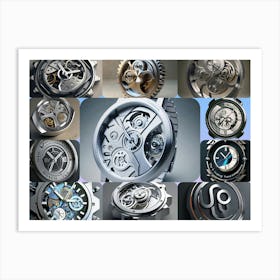 Collection Of Watches Art Print