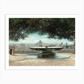 Fountain In Rome Art Print