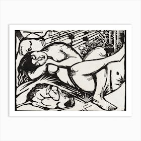 Sleeping Shepherdess (1912), Franz Marc Art Print