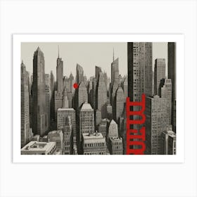 Nyc Skyline Art Print