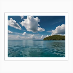 Cloudy Sky Over The Sea Art Print