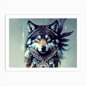 Wolf Painting 20 Art Print