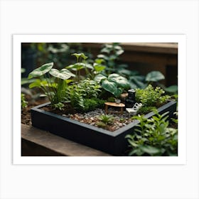 Mini Garden On The Windowsill Art Print