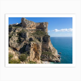 Cliffs on the Mediterranean coast, Morro Falquí Art Print