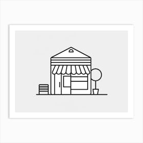 Shop Icon Vector Illustration 1 Art Print