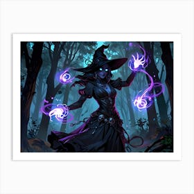 Witch In The Woods 1 Art Print