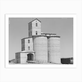 Privately Owned Wheat Elevator On Farm In Eureka Flats,Walla Walla County, Washington By Russell Lee Art Print
