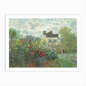 Claude Monet'S Garden 4 Art Print