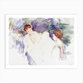 Study For Le Bain Two Women And A Child In A Boat, Mary Cassatt (1910) Art Print