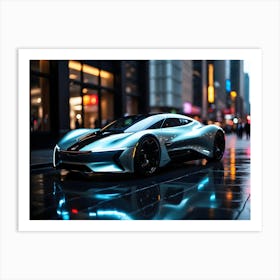 Futuristic Sports Car Art Print