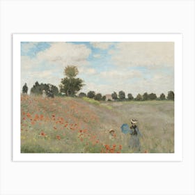 The Poppy Field Near Argenteuil (1873), Claude Monet Art Print