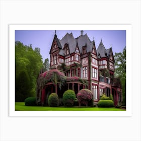 Gothic Mansion Art Print