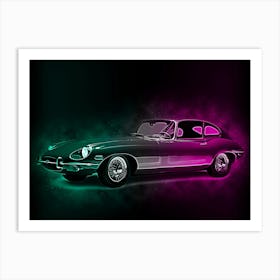 Jaguar E Type Art Print