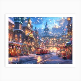 Christmas City 1 Art Print