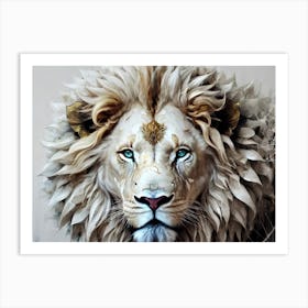 Lion art 67 Art Print